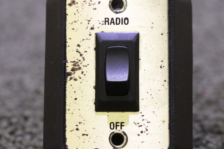 USED MOTORHOME RADIO ON / OFF SWITCH PANEL FOR SALE RV Components 