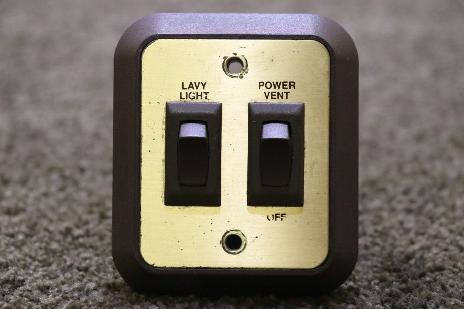 USED LAVY LIGHT & POWER VENT SWITCH PANEL RV PARTS FOR SALE RV Components 