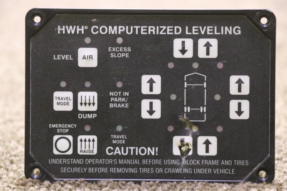 USED AP24249 HWH COMPUTERIZED LEVELING TOUCH PAD RV PARTS FOR SALE RV Components 