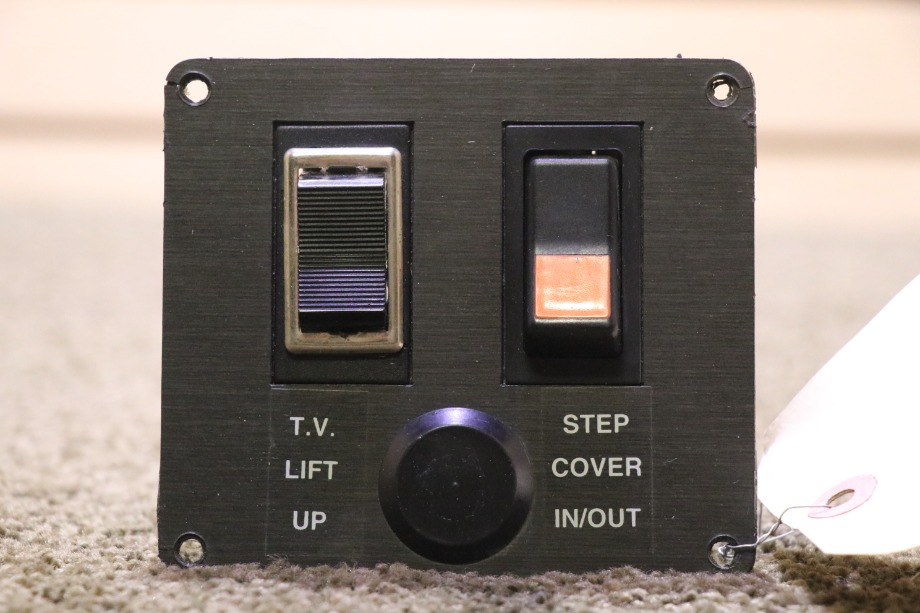 USED RV/MOTORHOME TV LIFT UP & STEP COVER SWITCH PANEL FOR SALE RV Components 