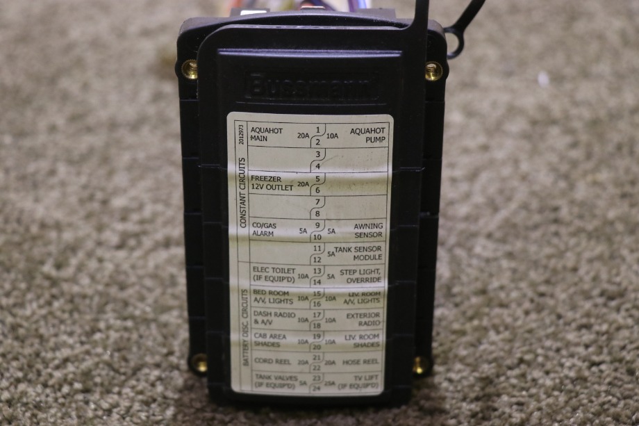 USED RV/MOTORHOME BUSSMANN FUSE PANEL 2013128-A FOR SALE RV Components 
