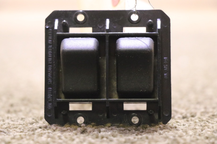 USED BLACK DOUBLE SWITCH PANEL MOTORHOME PARTS FOR SALE RV Components 
