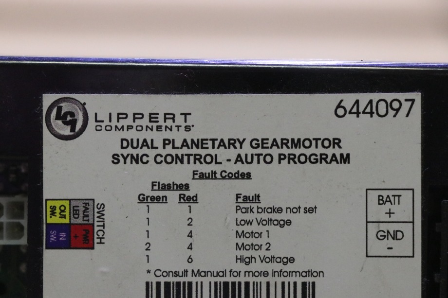 USED RV 644097 LCI DUAL PLANETARY GEAR MOTOR SYNC CONTROL FOR SALE RV Components 