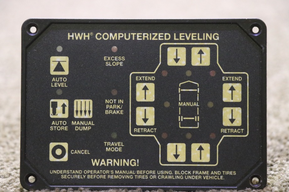 USED HWH COMPUTERIZED LEVELING AP46382 TOUCH PAD MOTORHOME PARTS FOR SALE RV Components 