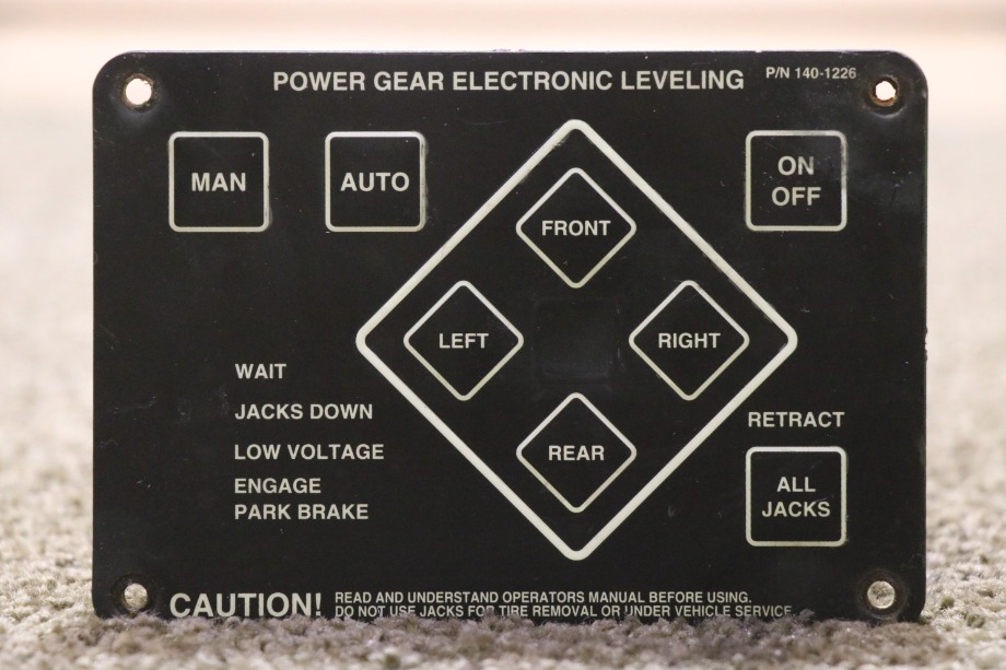 USED RV/MOTORHOME POWER GEAR ELECTRONIC LEVELING TOUCH PAD 140-1226 FOR SALE RV Components 