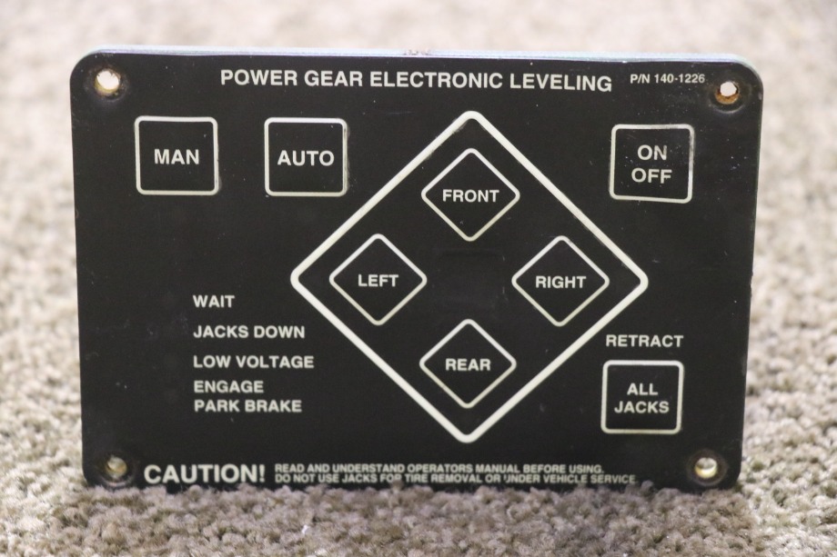 USED RV/MOTORHOME POWER GEAR ELECTRONIC LEVELING TOUCH PAD 140-1226 FOR SALE RV Components 