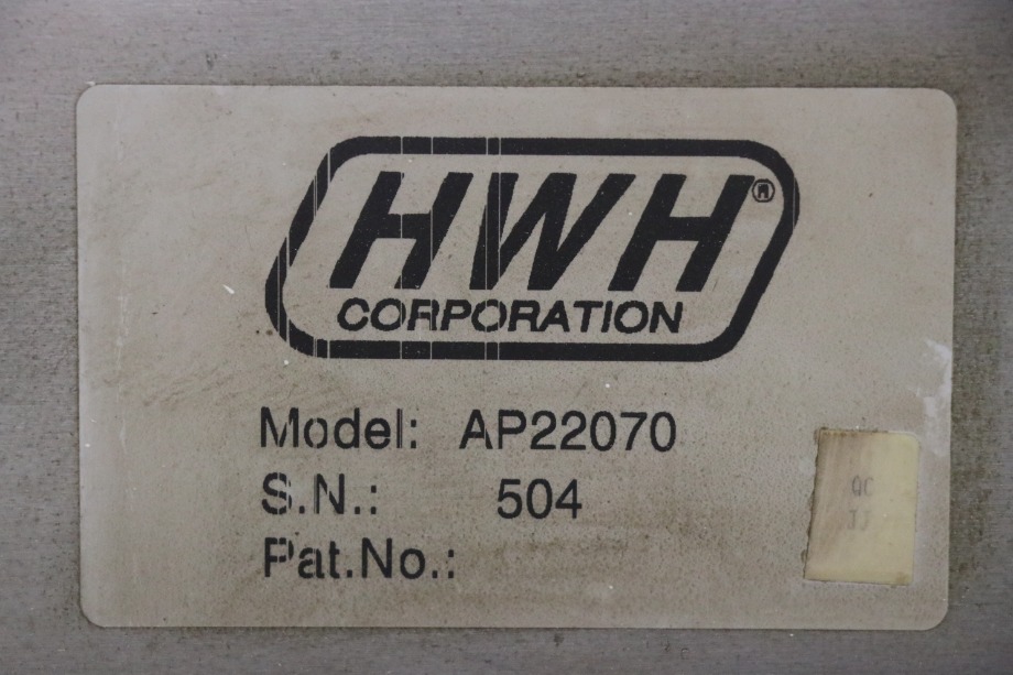 USED RV/MOTORHOME HWH LEVELING CONTROL BOX AP22070 FOR SALE RV Components 