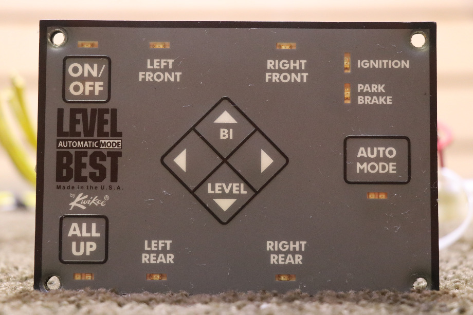 USED KWIKEE LEVEL BEST LEVELING TOUCH PAD WITH WIRING HARNESS RV/MOTORHOME PARTS FOR SALE RV Components 