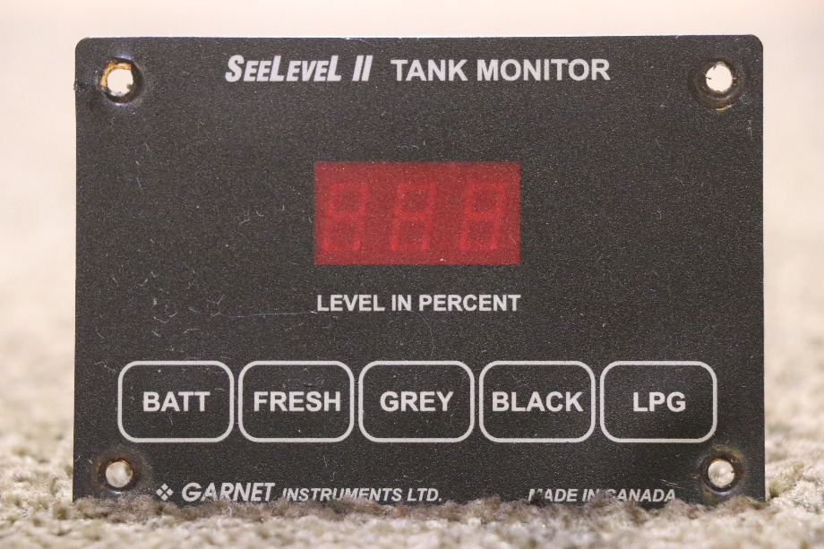 USED RV/MOTORHOME SEELEVEL II TANK MONITOR PANEL FOR SALE RV Components 