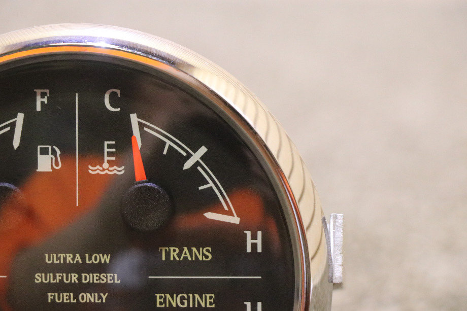 USED 4 IN 1 FUEL / TRANS / OIL / ENGINE DASH GAUGE 8653-50006-29 RV/MOTORHOME PARTS FOR SALE RV Components 