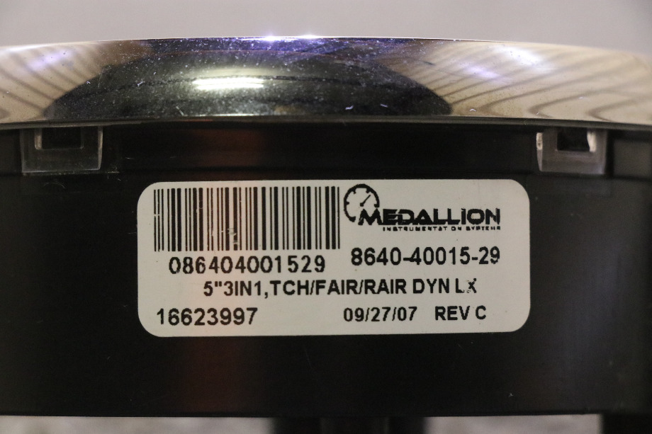 USED RV 8640-40015-29 3 IN 1 TACHOMETER DASH GAUGE FOR SALE RV Components 