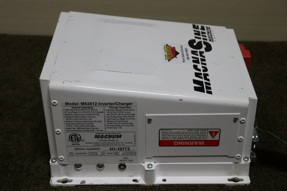 USED MAGNA SINE INVERTER CHARGER MS2812 RV PARTS FOR SALE RV Components 
