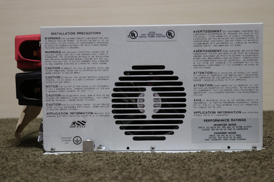 USED 81-1521-12 XANTREX FREEDOM 458 INVERTER CHARGER RV PARTS FOR SALE RV Components 
