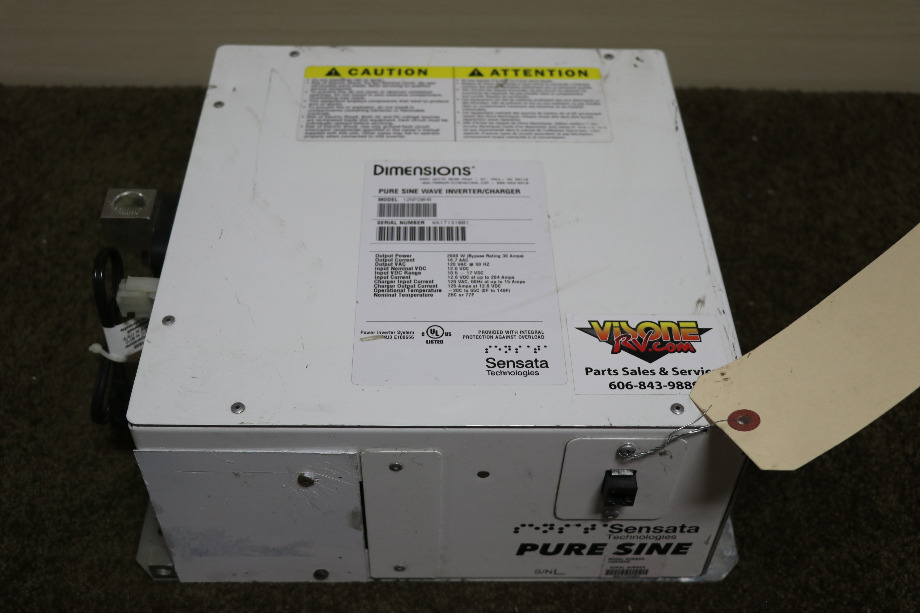 USED 12NP20HR DIMENSIONS PURE SINE WAVE INVERTER/CHARGER RV PARTS FOR SALE RV Components 