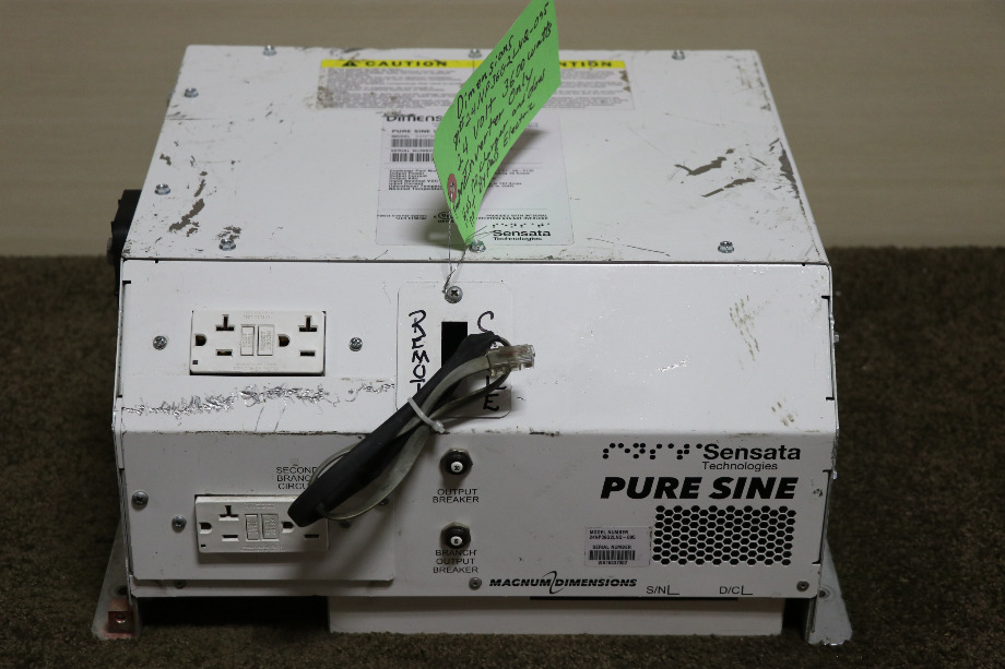 USED DIMENSIONS 24NP36G2LNQ-095 PURE SINE WAVE INVERTER MOTORHOME PARTS FOR SALE RV Components 