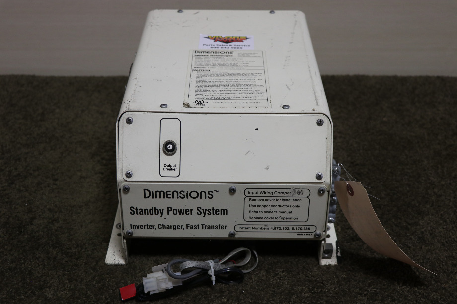 USED DIMENSIONS INVERTER / CHARGER / FAST TRANSFER WIN-12X20B5R1T RV/MOTORHOME PARTS FOR SALE RV Components 