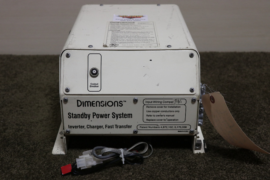 USED DIMENSIONS INVERTER / CHARGER / FAST TRANSFER WIN-12X20B5R1T RV/MOTORHOME PARTS FOR SALE RV Components 