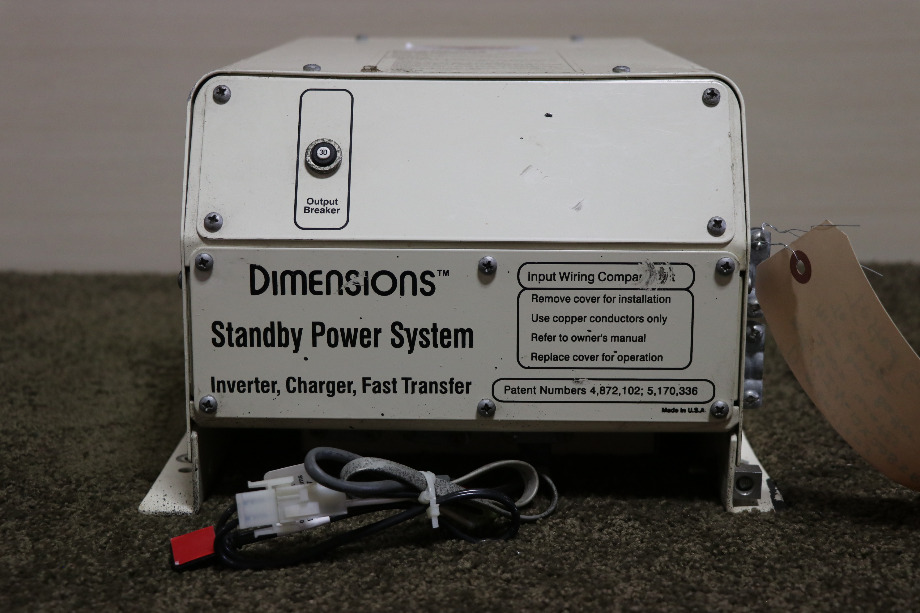 USED DIMENSIONS INVERTER / CHARGER / FAST TRANSFER WIN-12X20B5R1T RV/MOTORHOME PARTS FOR SALE RV Components 