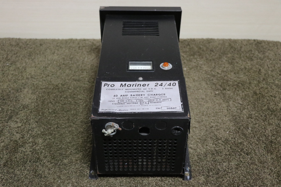 USED MOTORHOME PRO MARINER 24/40 40 AMP BATTERY CHARGER FOR SALE RV Components 