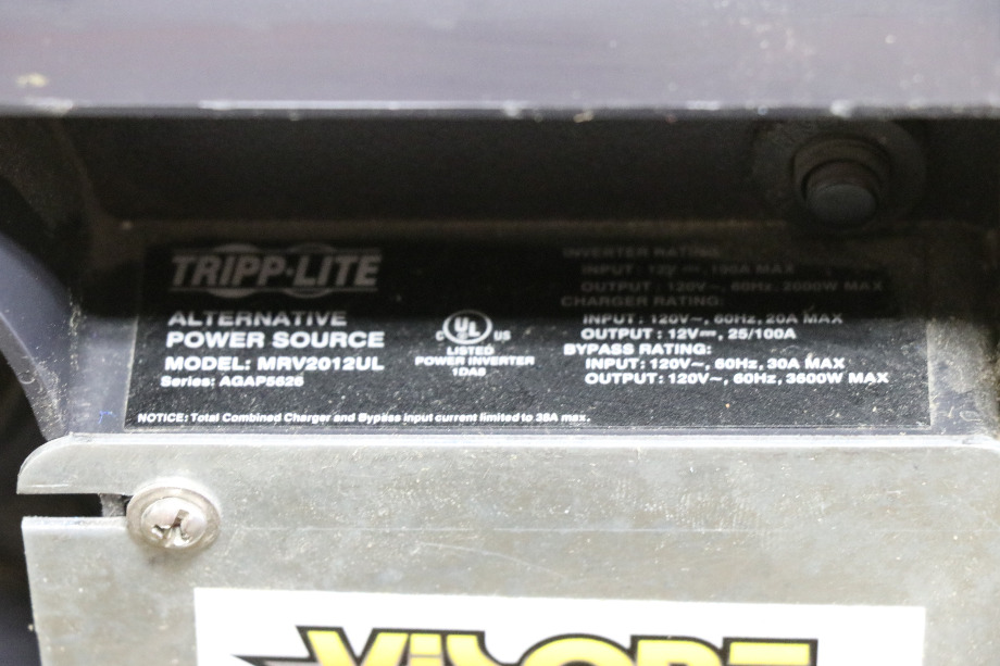 USED RV/MOTORHOME TRIPP-LITE INVERTER CHARGER MRV2012UL FOR SALE RV Components 