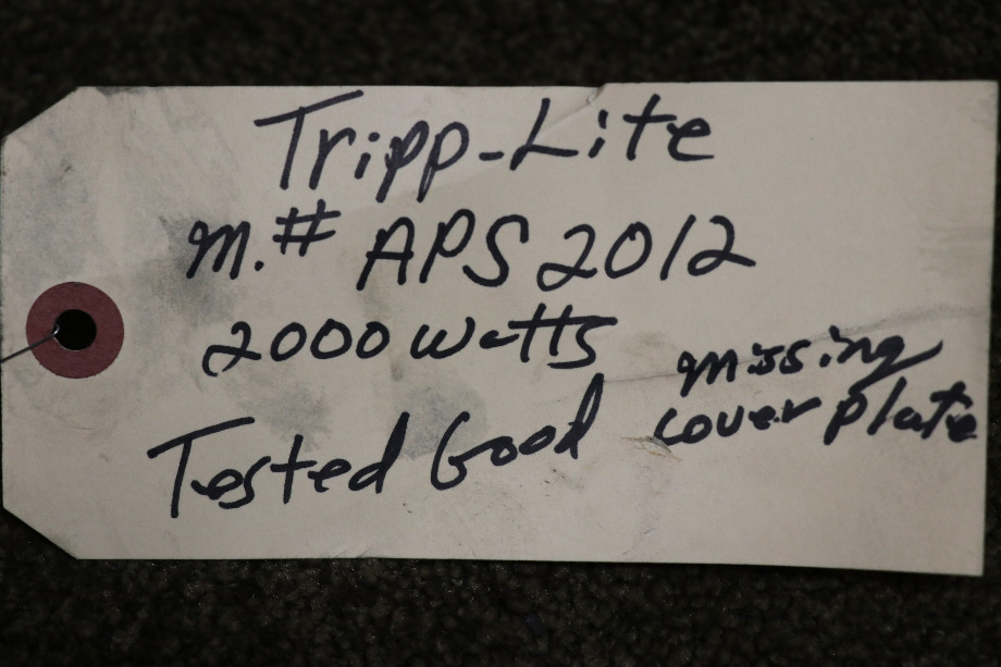 USED APS2012 TRIPP-LITE ALTERNATIVE POWER SOURCE RV PARTS FOR SALE RV Components 