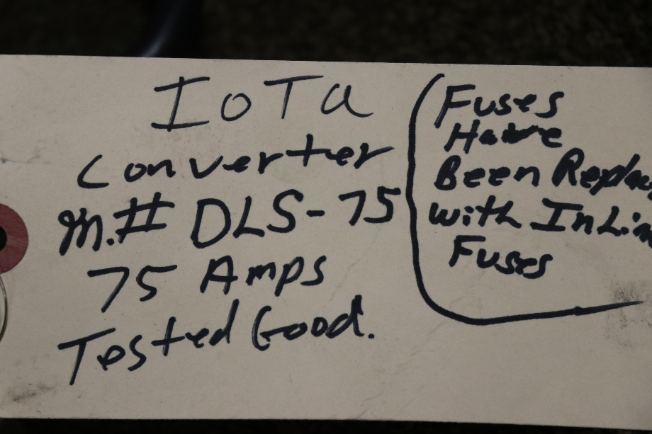 USED MOTORHOME IOTA DLS-75 POWER CONVERTER FOR SALE RV Components 