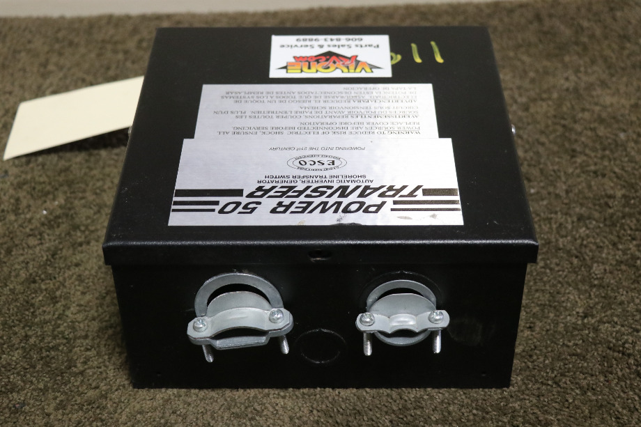 USED ESCO POWER 50 TRANSFER ES50M-65N AUTOMATIC TRANSFER SWITCH MOTORHOME PARTS FOR SALE RV Components 