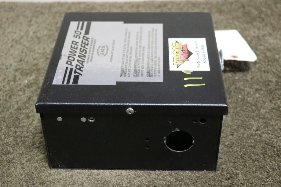 USED ESCO POWER 50 TRANSFER ES50M-65N AUTOMATIC TRANSFER SWITCH MOTORHOME PARTS FOR SALE RV Components 