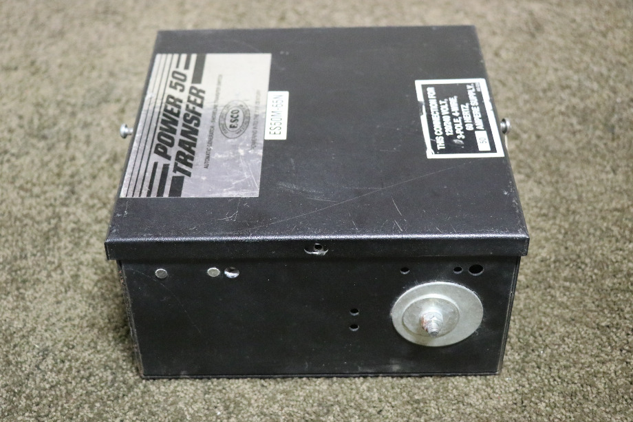 USED ESCO POWER 50 TRANSFER AUTOMATIC TRANSFER SWITCH ES50M-65N RV/MOTORHOME PARTS FOR SALE RV Components 