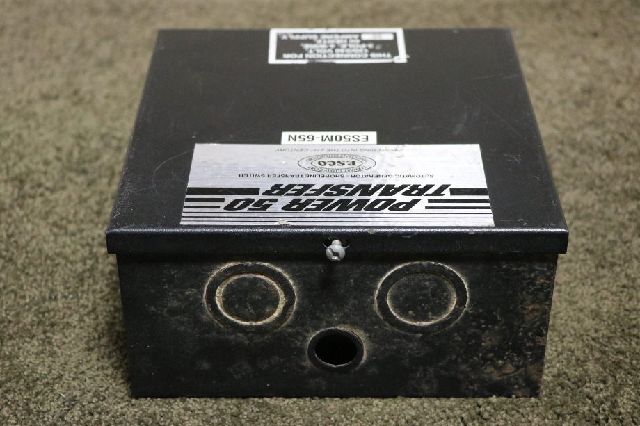 USED ESCO POWER 50 TRANSFER AUTOMATIC TRANSFER SWITCH ES50M-65N RV/MOTORHOME PARTS FOR SALE RV Components 