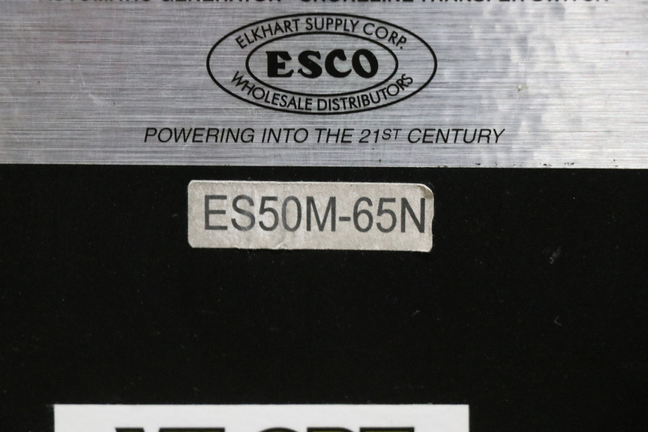 USED RV/MOTORHOME ESCO POWER 50 TRANSFER AUTOMATIC TRANSFER SWITCH ES50M-65N FOR SALE RV Components 