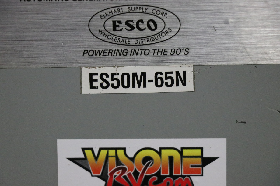 USED RV ES50M-65N ESCO POWER 50 TRANSFER AUTOMATIC TRANSFER SWITCH FOR SALE RV Components 