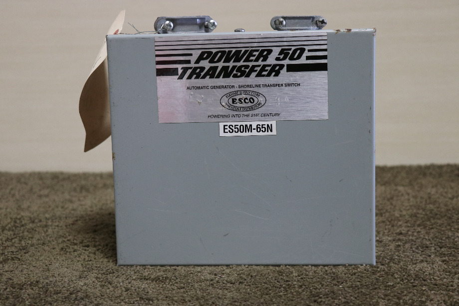 USED MOTORHOME ESCO POWER 50 TRANSFER ES50M-65N AUTOMATIC TRANSFER SWITCH FOR SALE RV Components 