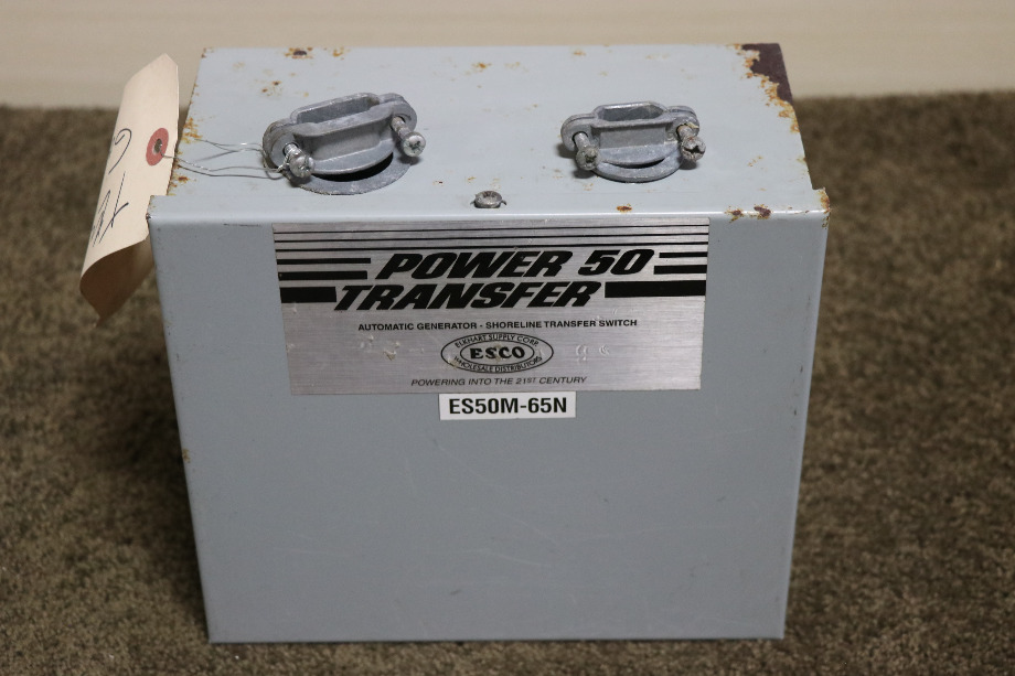USED MOTORHOME ESCO POWER 50 TRANSFER ES50M-65N AUTOMATIC TRANSFER SWITCH FOR SALE RV Components 