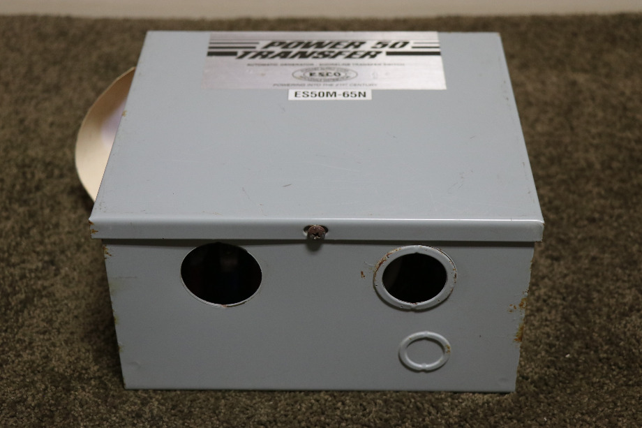 USED MOTORHOME ESCO POWER 50 TRANSFER ES50M-65N AUTOMATIC TRANSFER SWITCH FOR SALE RV Components 