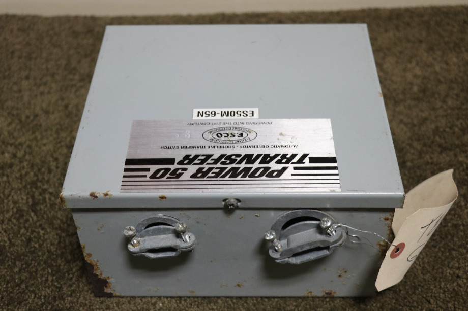 USED MOTORHOME ESCO POWER 50 TRANSFER ES50M-65N AUTOMATIC TRANSFER SWITCH FOR SALE RV Components 