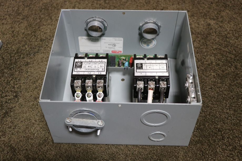 USED RV/MOTORHOME ESCO POWER 50 TRANSFER AUTOMATIC TRANSFER SWITCH ES50M-65N FOR SALE RV Components 