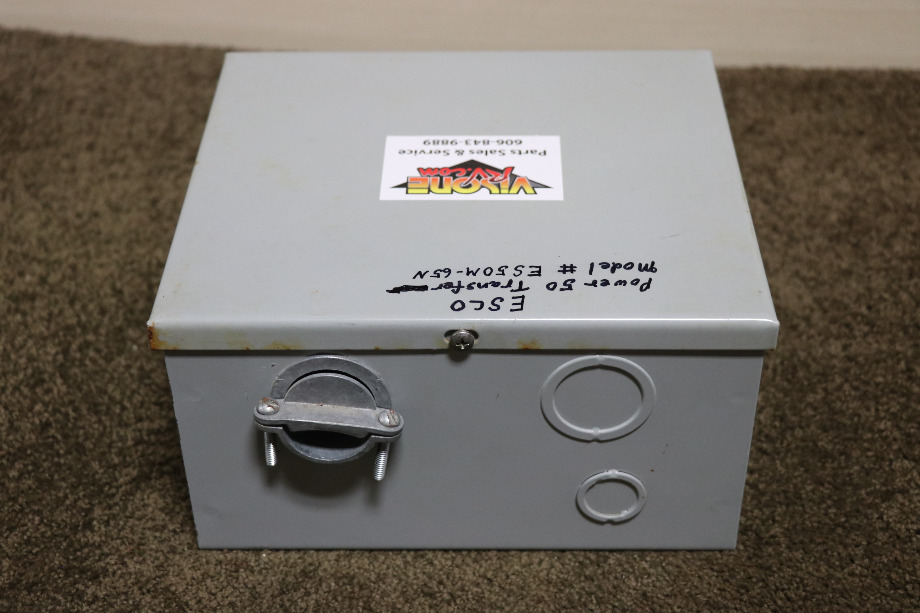 USED RV/MOTORHOME ESCO POWER 50 TRANSFER AUTOMATIC TRANSFER SWITCH ES50M-65N FOR SALE RV Components 