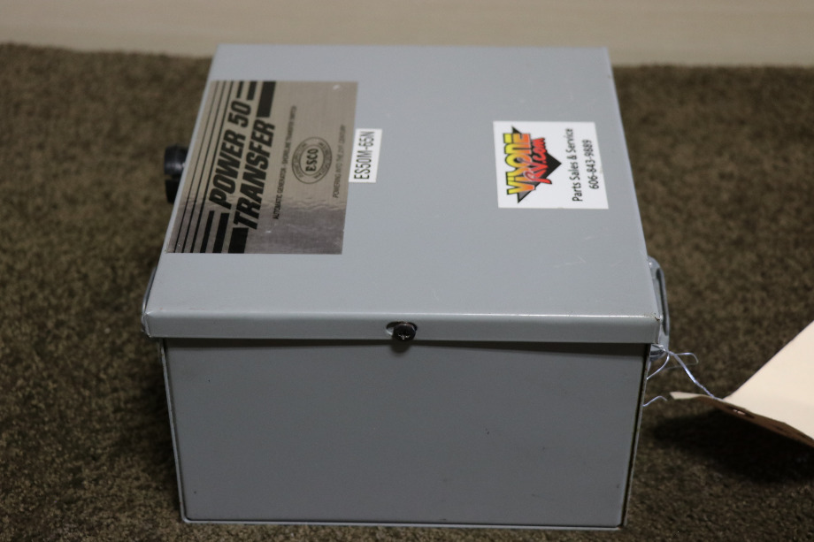 USED ESCO POWER 50 TRANSFER AUTOMATIC TRANSFER SWITCH ES50M-65N RV/MOTORHOME PARTS FOR SALE RV Components 