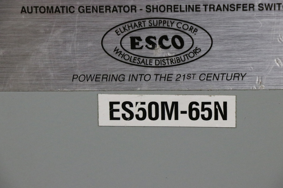 USED RV ES50M-65N ESCO POWER 50 TRANSFER AUTOMATIC TRANSFER SWITCH FOR SALE RV Components 
