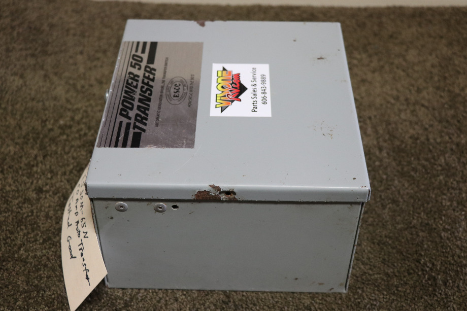 USED MOTORHOME ESCO POWER 50 TRANSFER ES50M-65N AUTOMATIC TRANSFER SWITCH FOR SALE RV Components 