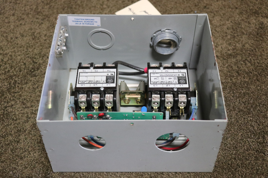 USED MOTORHOME ESCO POWER 50 TRANSFER ES50M-65N AUTOMATIC TRANSFER SWITCH FOR SALE RV Components 