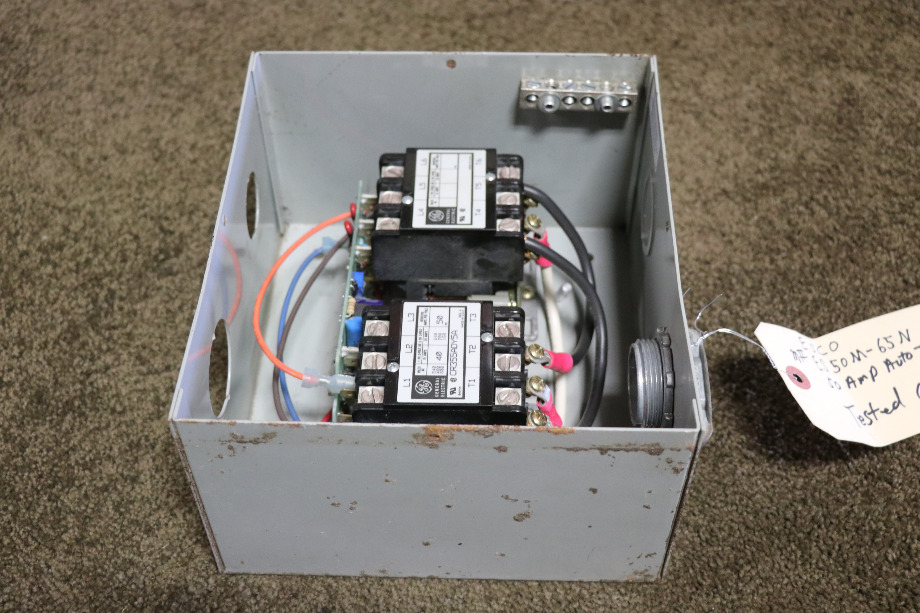 USED MOTORHOME ESCO POWER 50 TRANSFER ES50M-65N AUTOMATIC TRANSFER SWITCH FOR SALE RV Components 