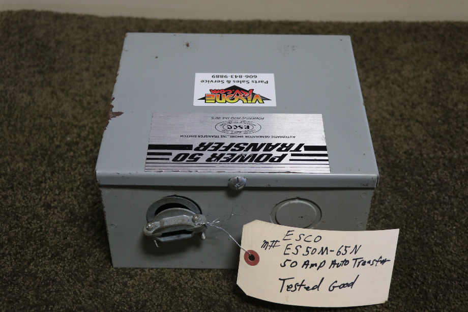 USED MOTORHOME ESCO POWER 50 TRANSFER ES50M-65N AUTOMATIC TRANSFER SWITCH FOR SALE RV Components 