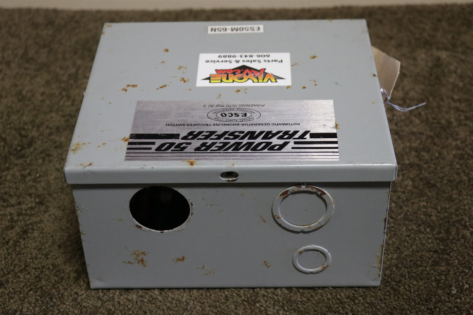 USED RV/MOTORHOME ESCO POWER 50 TRANSFER AUTOMATIC TRANSFER SWITCH ES50M-65N FOR SALE RV Components 