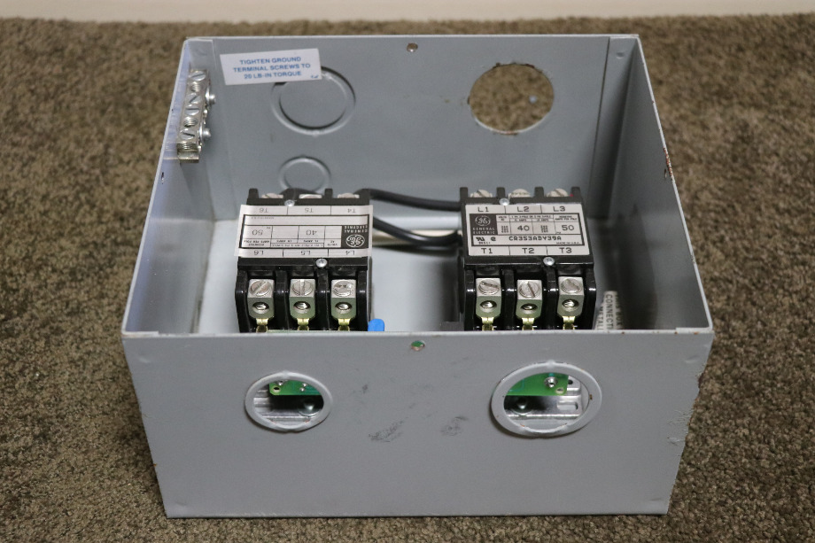 USED RV/MOTORHOME ESCO POWER 50 TRANSFER AUTOMATIC TRANSFER SWITCH ES50M-65N FOR SALE RV Components 
