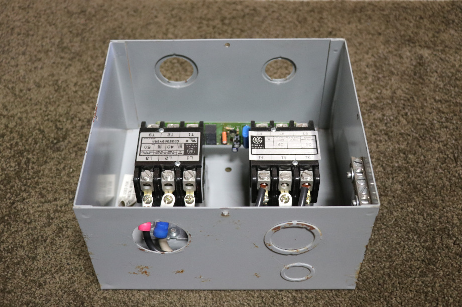 USED RV/MOTORHOME ESCO POWER 50 TRANSFER AUTOMATIC TRANSFER SWITCH ES50M-65N FOR SALE RV Components 