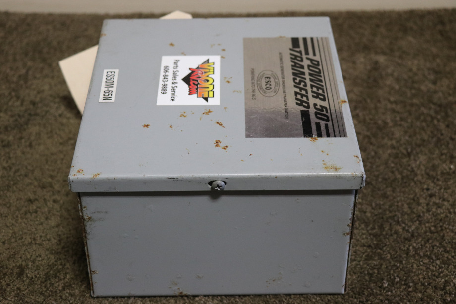 USED RV/MOTORHOME ESCO POWER 50 TRANSFER AUTOMATIC TRANSFER SWITCH ES50M-65N FOR SALE RV Components 
