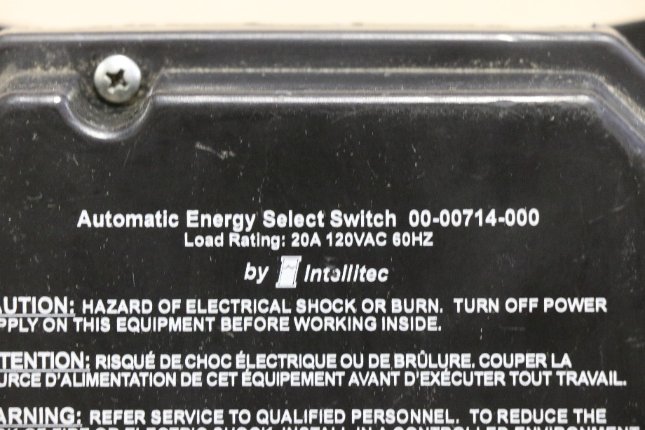 USED 00-00714-000 INTELLITEC AUTOMATIC ENERGY SELECT SWITCH RV PARTS FOR SALE RV Components 