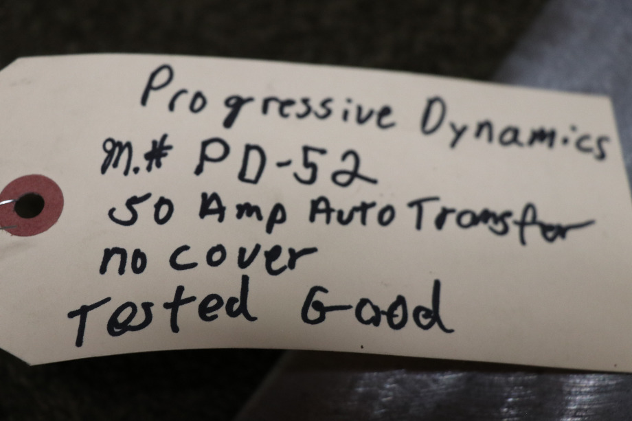 USED RV/MOTORHOME PROGRESSIVE DYNAMICS AUTO TRANSFER SWITCH PD-52 FOR SALE RV Components 